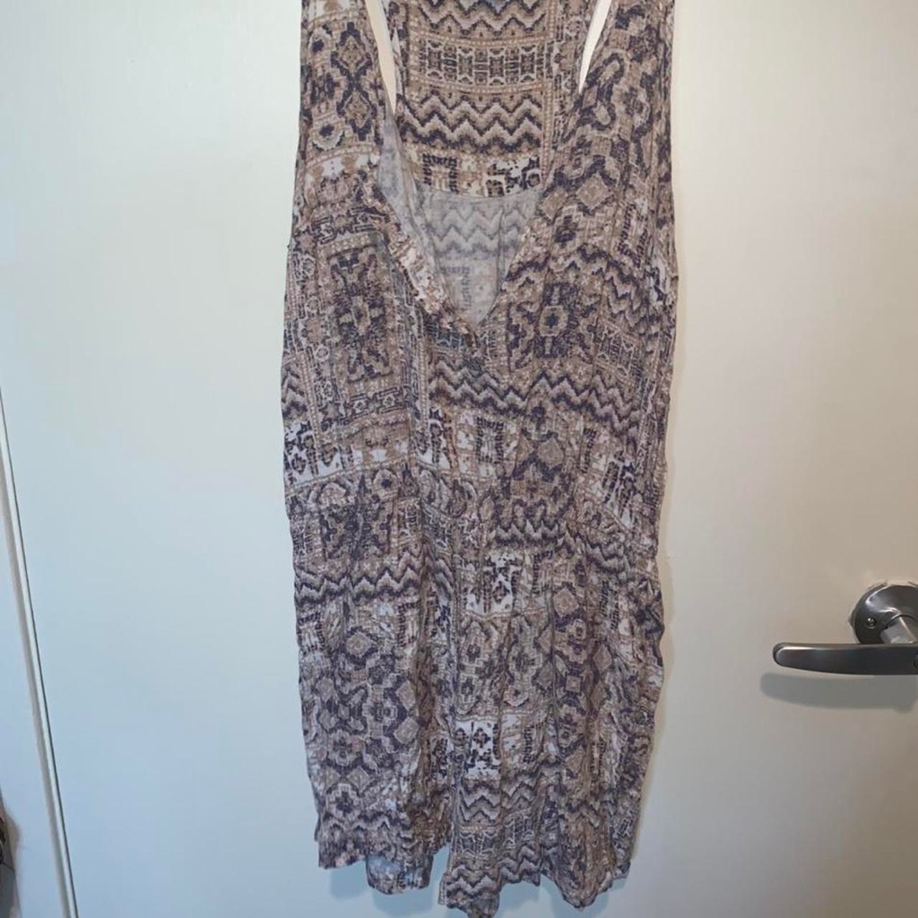 Aztec Print Natural Colored Romper